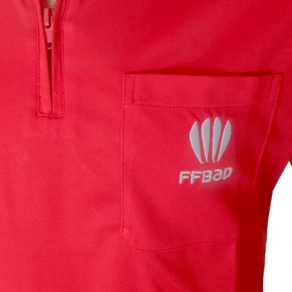 Polo Juge Arbitre Badminton Rouge