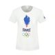 T-shirt Femme Blanc Logo JO 2024