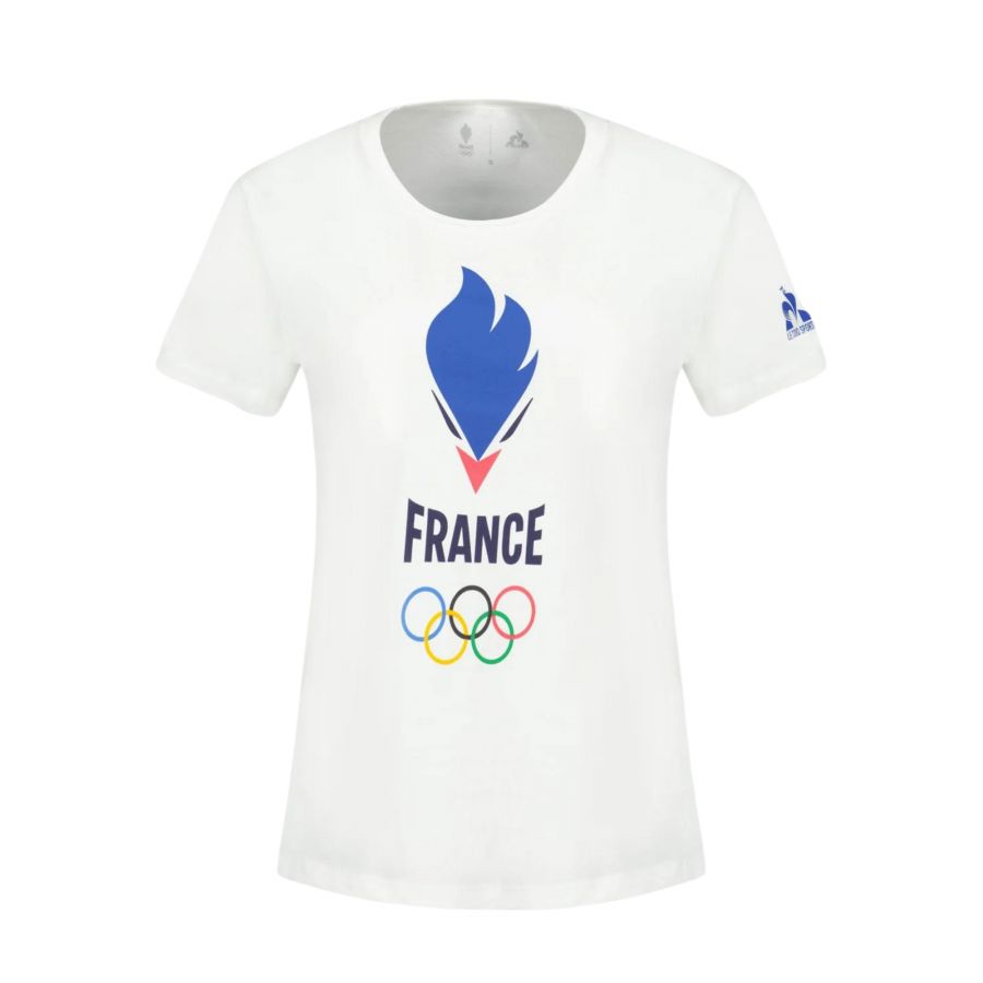 T-shirt Femme Blanc Logo JO 2024
