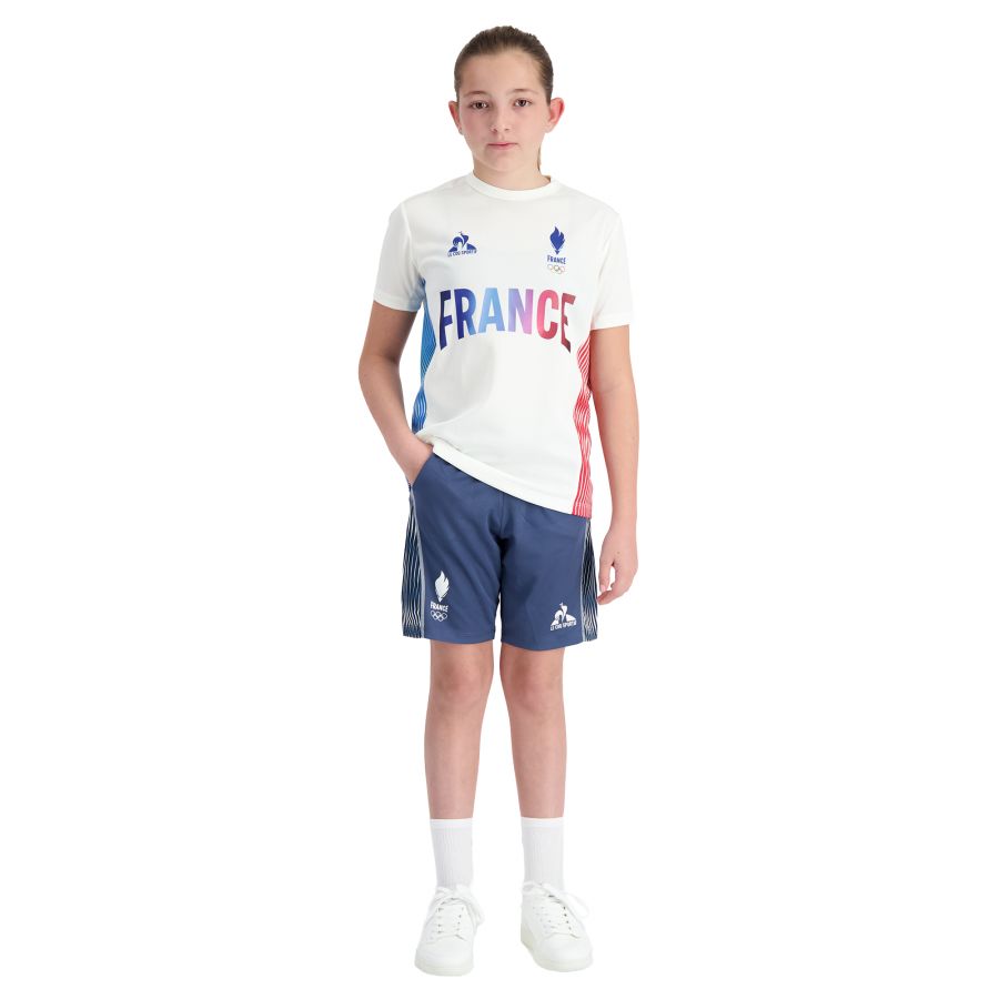 T-shirt d'Entraînement Enfant Blanc Officiel JO 2024