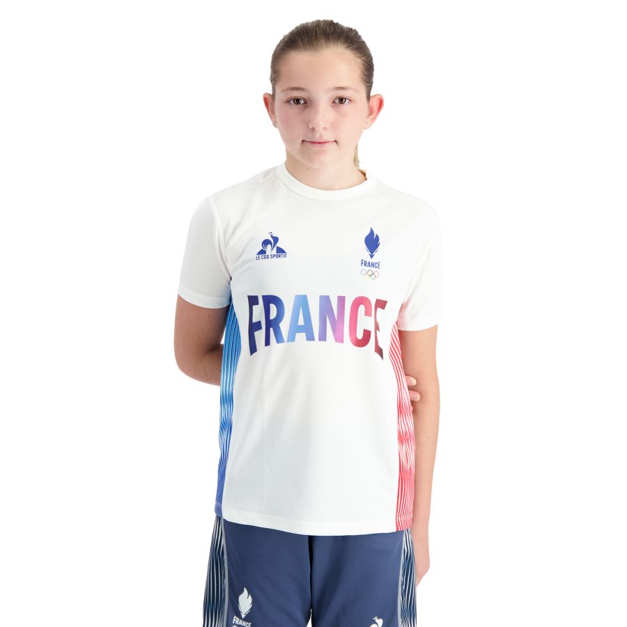 T-shirt d'Entraînement Enfant Blanc Officiel JO 2024