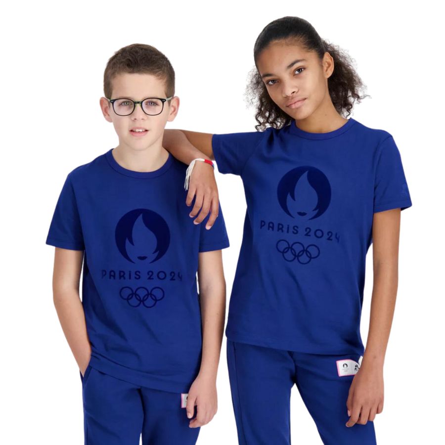T-shirt Enfant bleu Officiel JO 2024