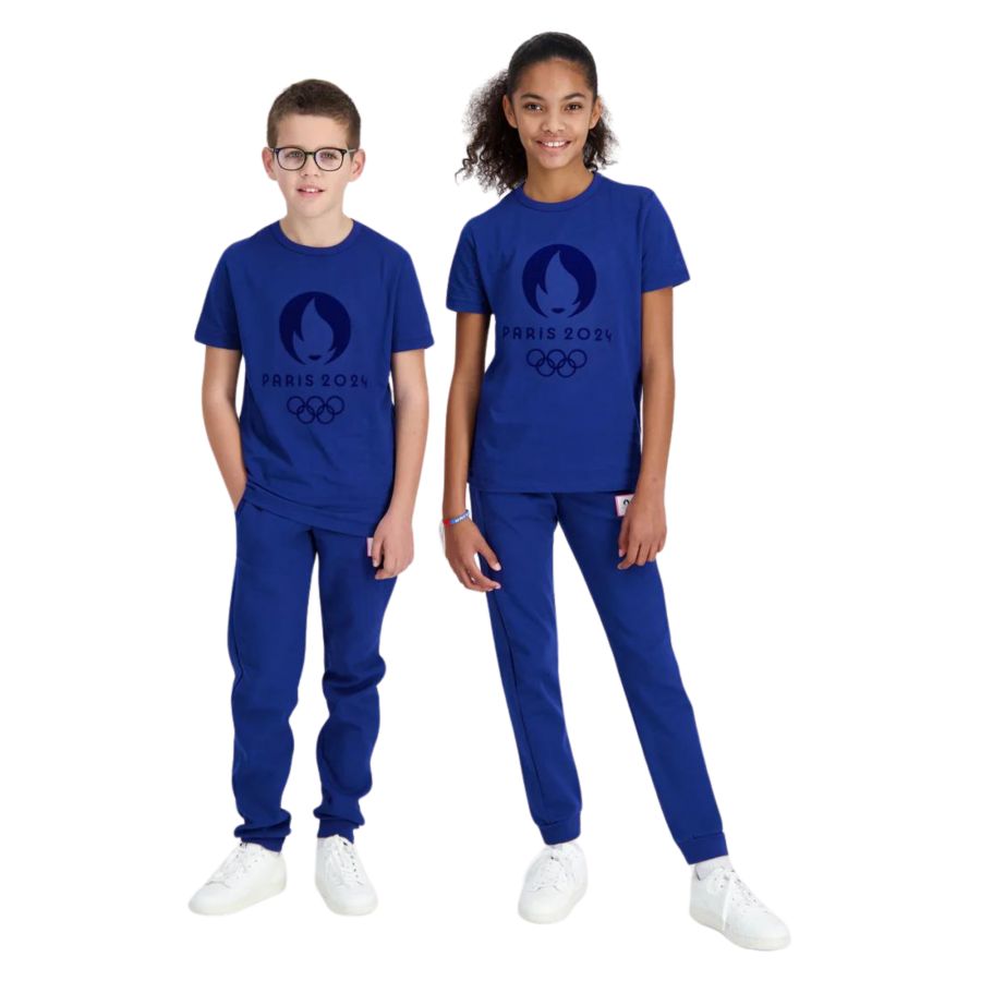T-shirt Enfant bleu Officiel JO 2024