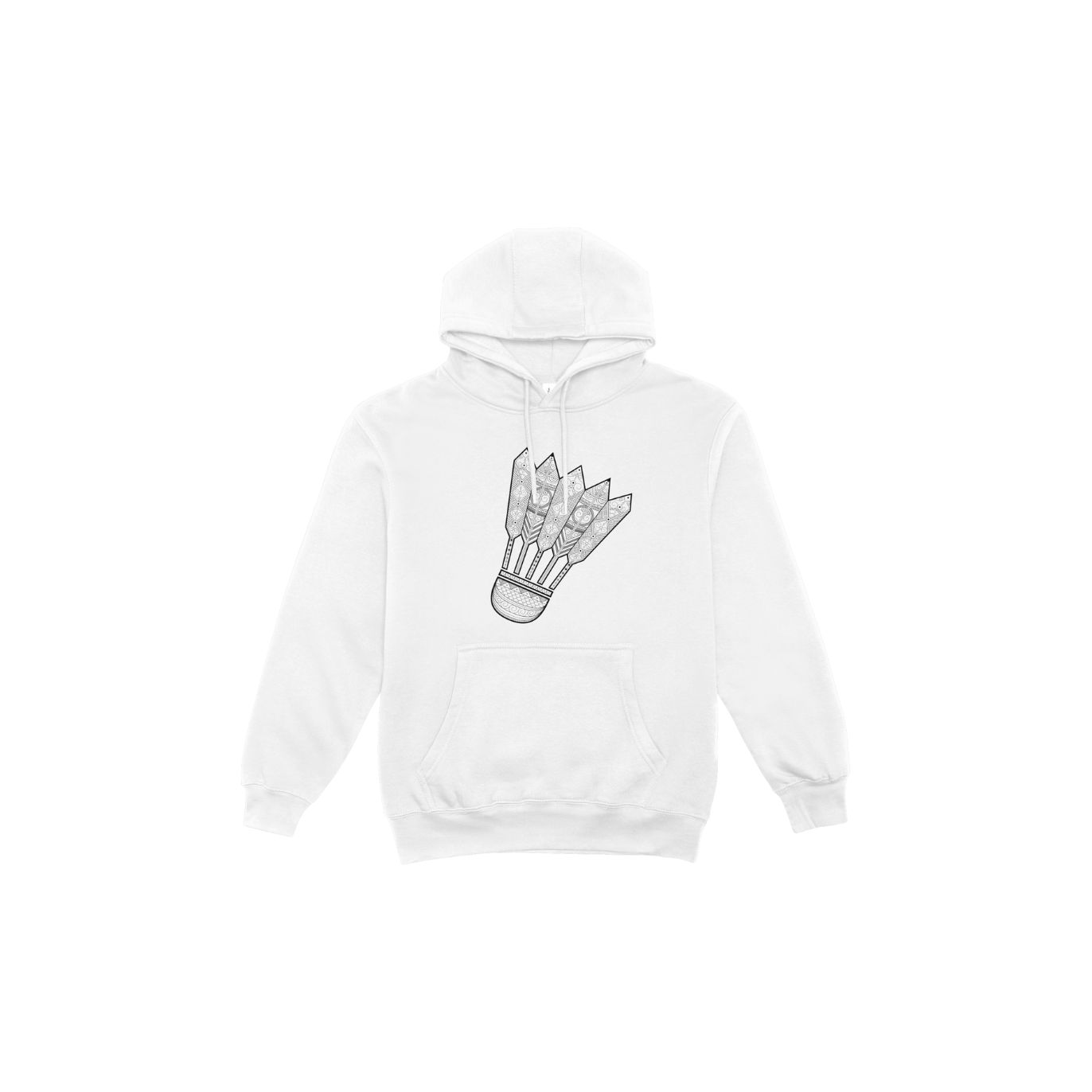 Sweat volant Mandala Badminton Blanc