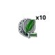 Pack de 10 Broches vertes FF-Badminton
