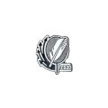 Broche unité blanche FF-Badminton
