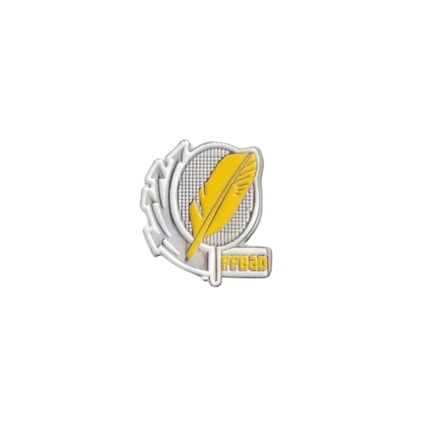 Broche unité jaune FF-Badminton